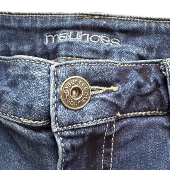 Maurices Jeans Womens Size 5/6 Long 6L Blue Embroidered pockets bootcut silver - Picture 4 of 16